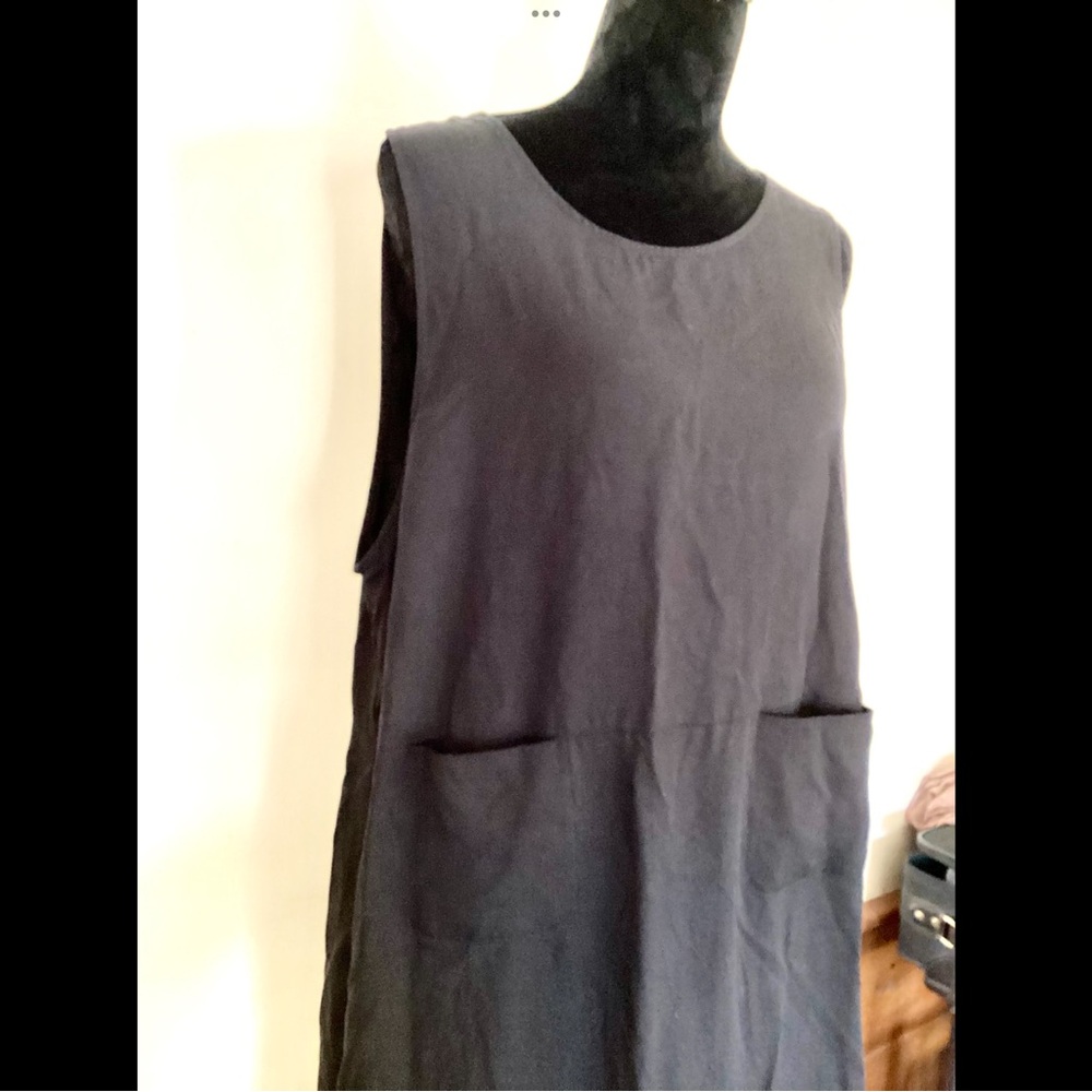 L Black Talbot’s 1990s Tencel Jumper Sun Dress Straight Modern Vintage